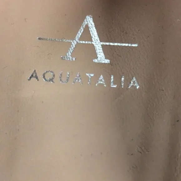 NEW Aquatalia Carlina Block heel black leather pumps size 9 Square Toe textured - Picture 6 of 8